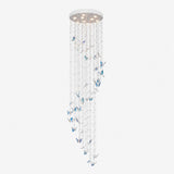 Caelira LED K9 Crystal Spiral Kronleuchter