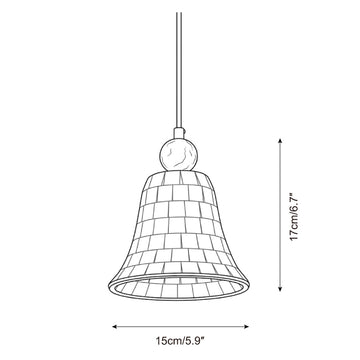 Caldren Pendant Lamp — Dimension drawings 1