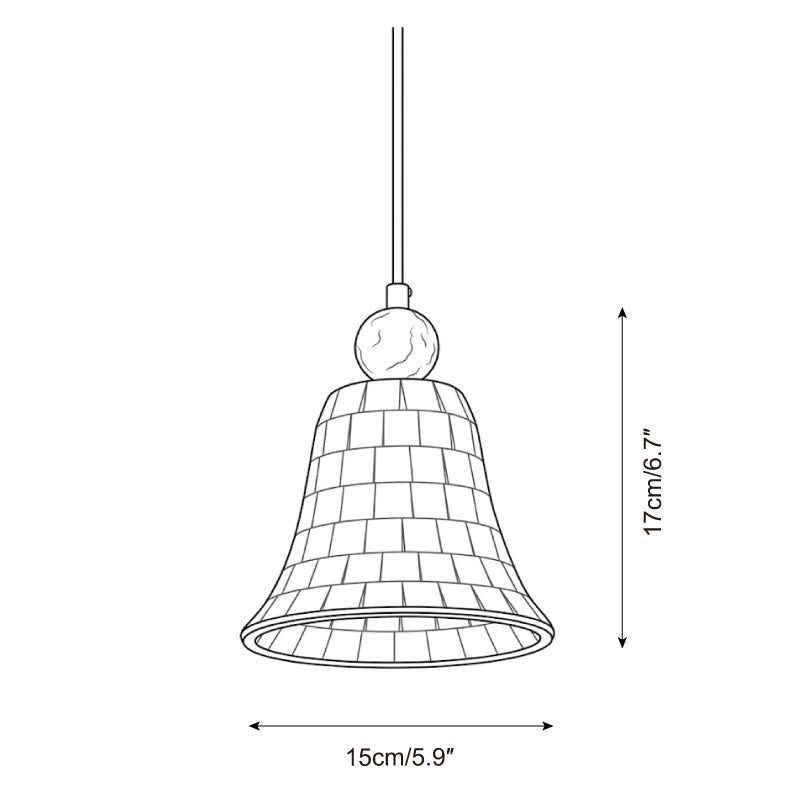 Caldren Pendant Lamp — Dimension drawings 1