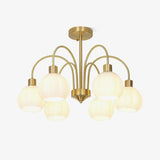 Glass Pumpkin Gold Kronleuchter