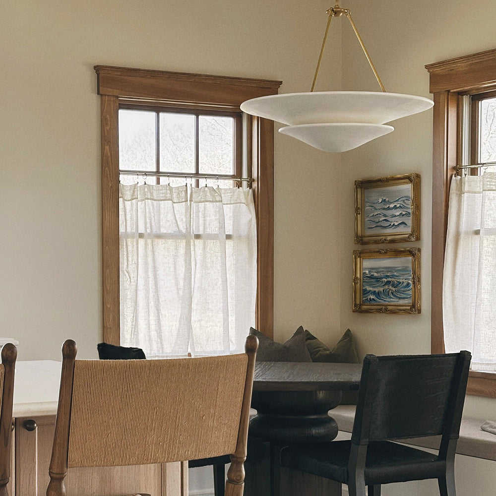 Timeless Glow: Elegant Lighting Picks in White & Brass