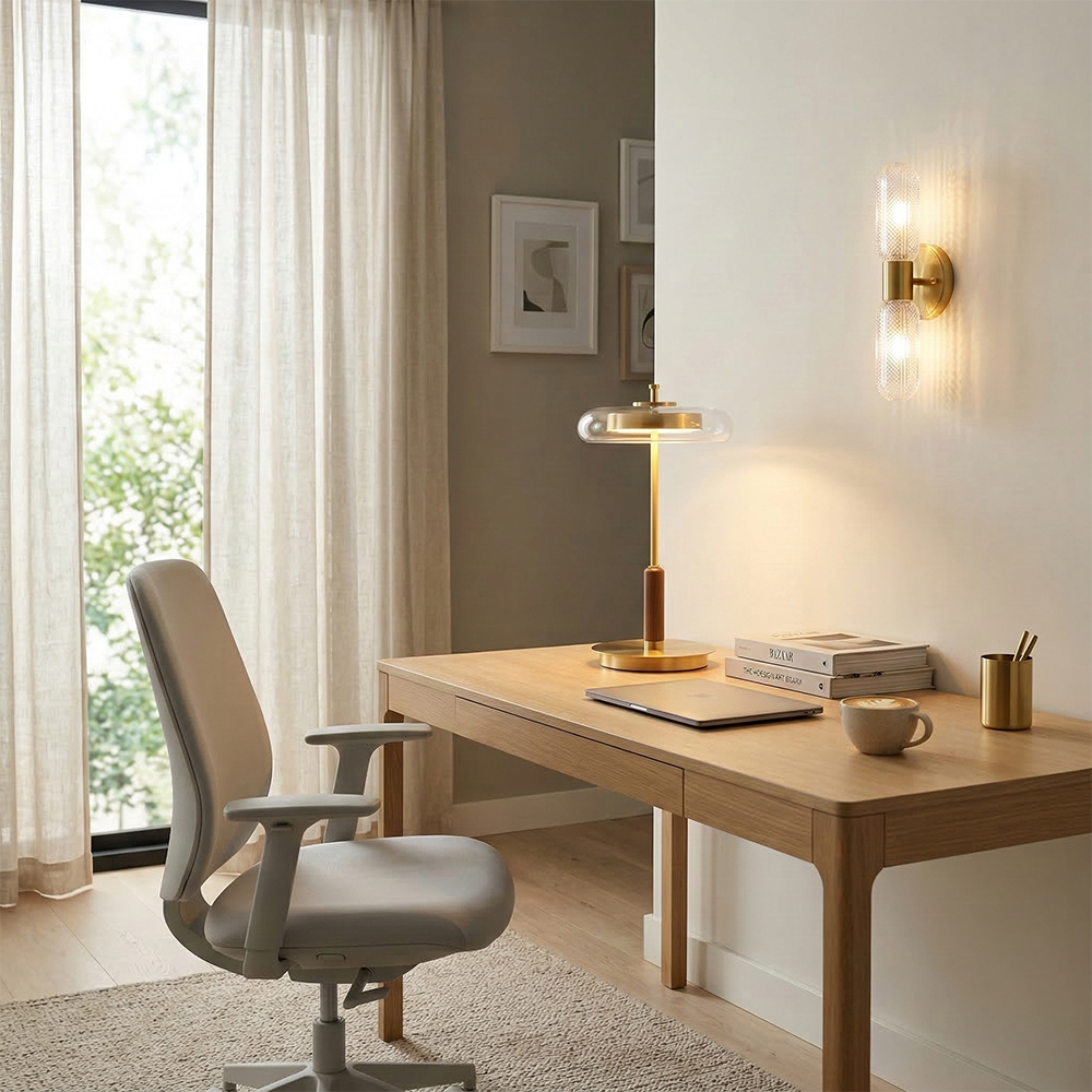 Home Office Lighting Guide: Desk Lamps, Wall Lamps, and Ambient Light