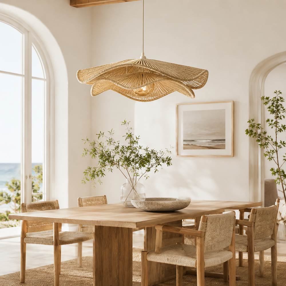 8 Woven Lights to Bring Summer’s Visual Lightness Home