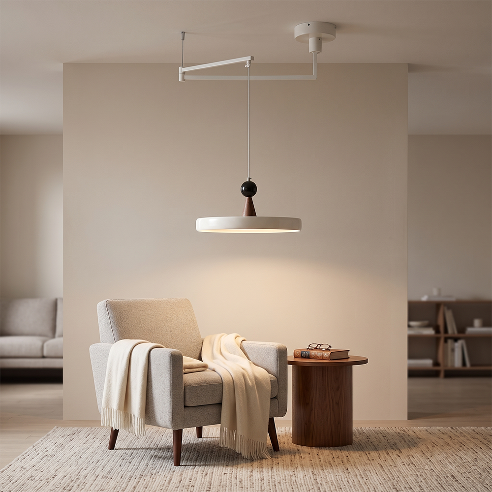 Swing Arm Pendant Lights: When They Work Better Than Wall Sconces or Floor Lamps