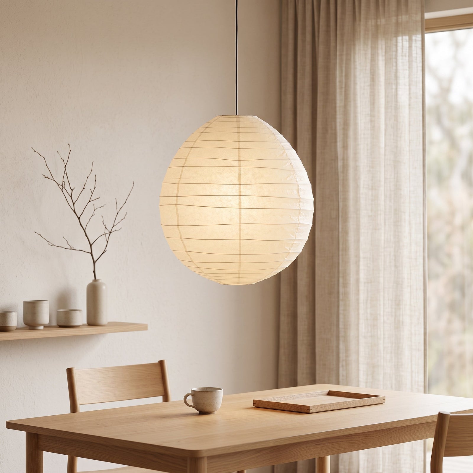 Japanese Paper Lamps: How to Bring Soft Light and Japandi Warmth Into Your Home