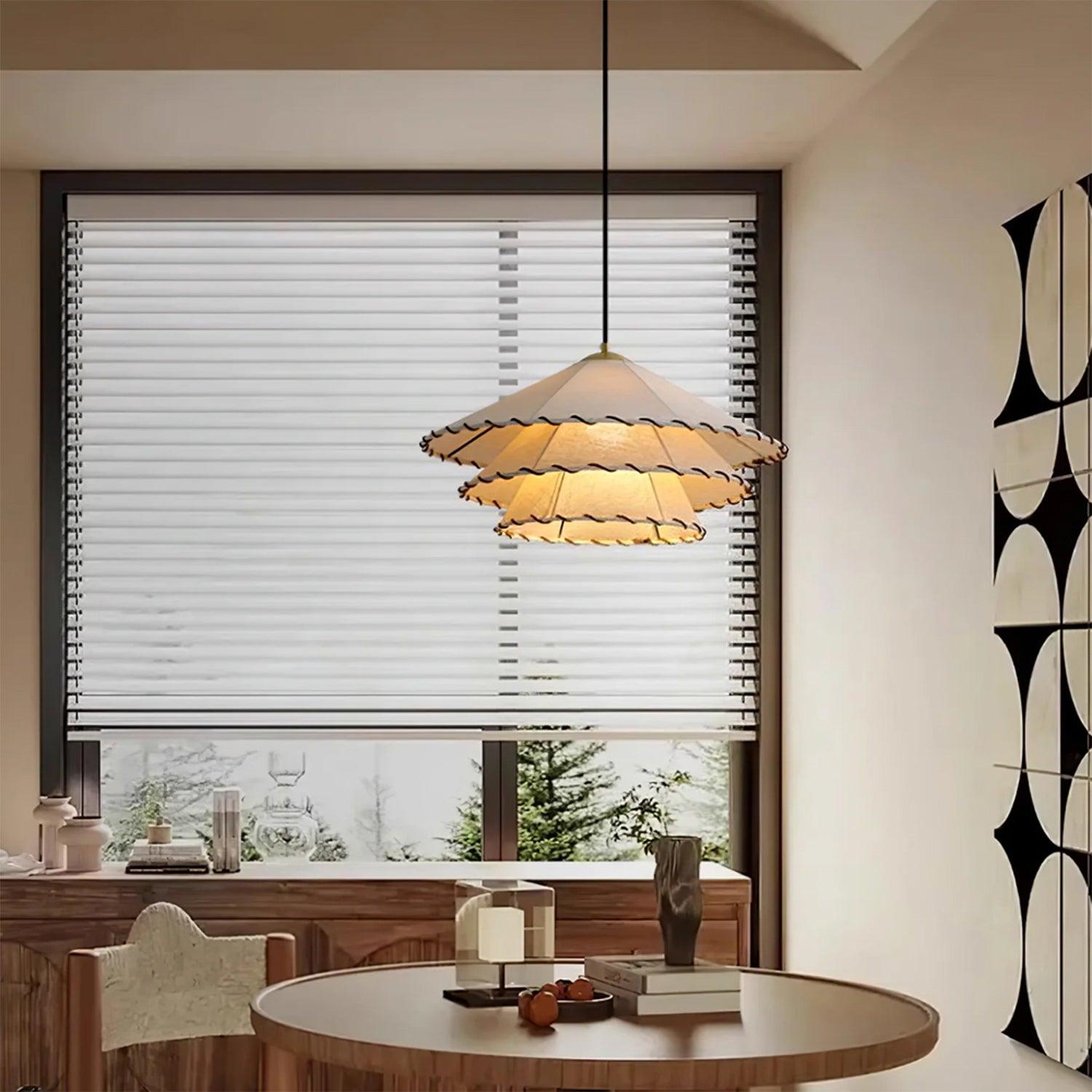 Illuminate your space: discover the beauty and craftsmanship of fabric pendant lamps - Docos