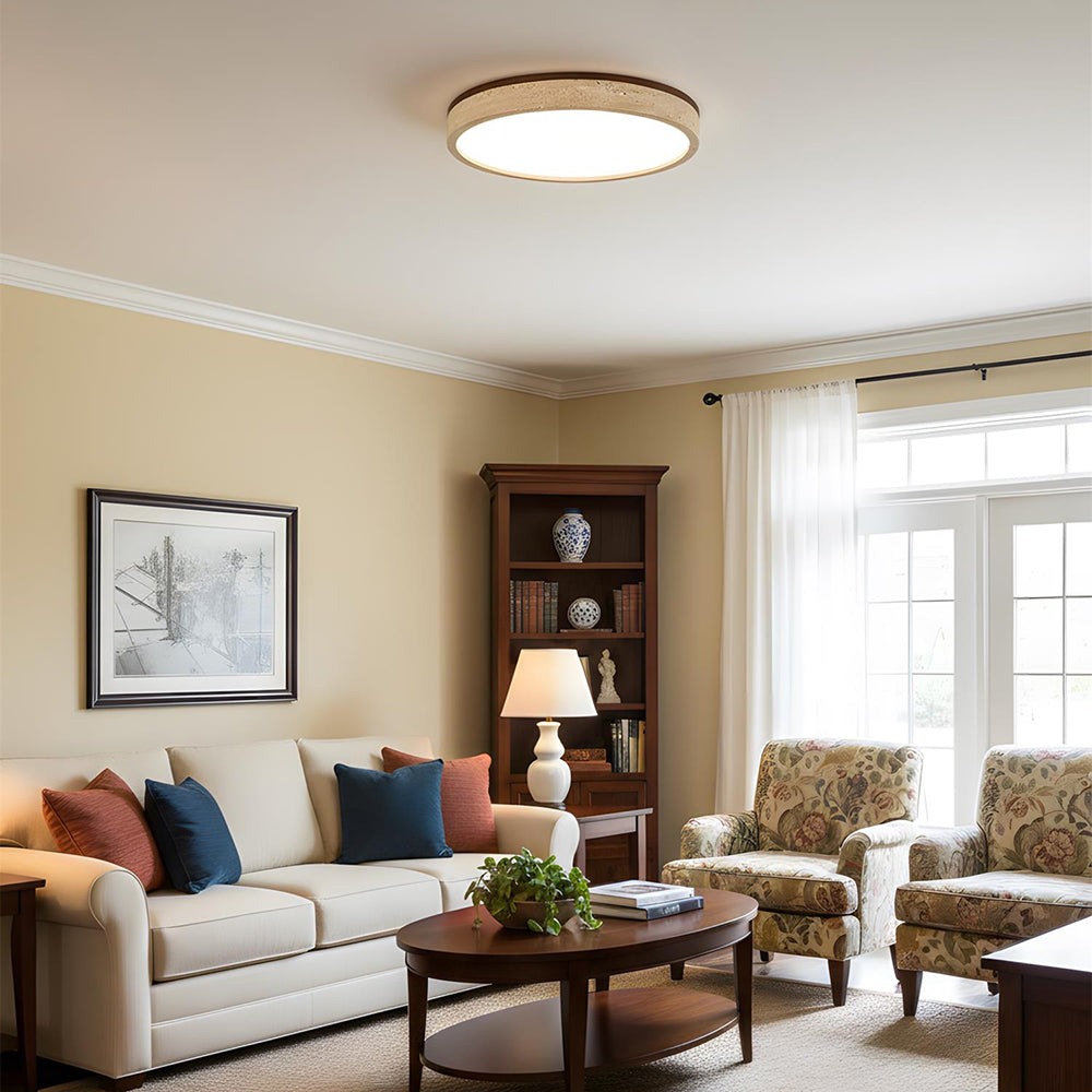 Quiet Luxury at Home: Travertine Ceiling Lights That Elevate Every Room