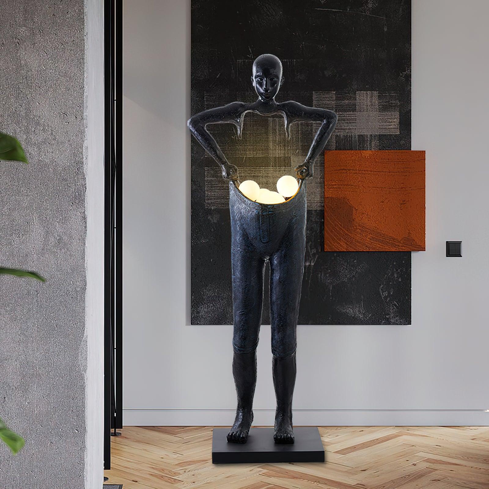 Docos Floor Lamp Exploring the Human Figure Sculpture Series - Docos