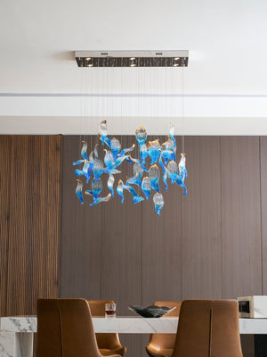 Ocean Drift Blown Glass Customize Chandelier