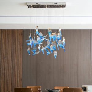 Ocean Drift Blown Glass Customize Chandelier