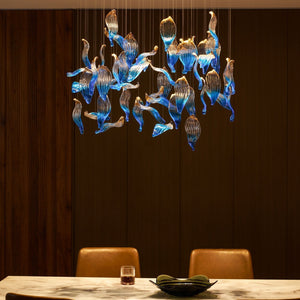 Ocean Drift Blown Glass Customize Chandelier