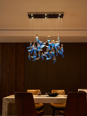 Ocean Drift Blown Glass Customize Chandelier