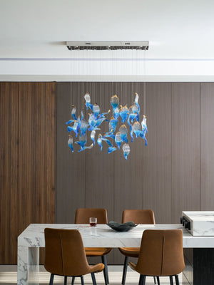 Ocean Drift Blown Glass Customize Chandelier