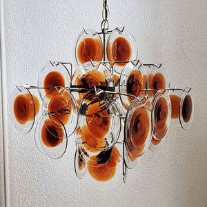Vintage Murano-Style Glass Chandelier