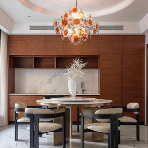 Vintage Murano-Style Glass Chandelier