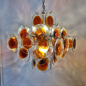 Vintage Murano-Style Glass Chandelier
