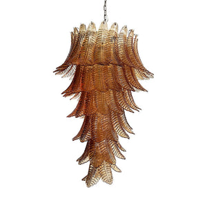 Rosalind Glass Amber Chandelier