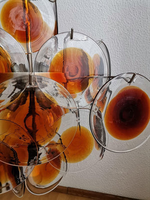 Vintage Murano-Style Glass Chandelier