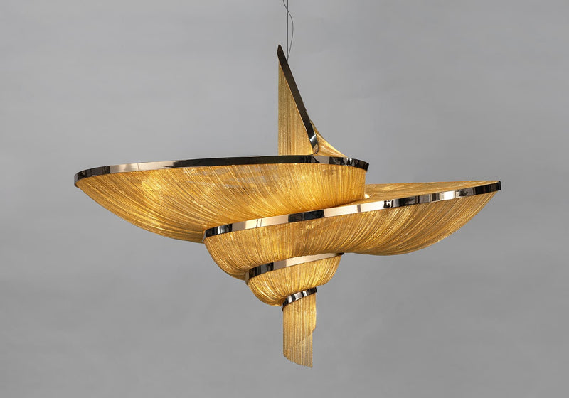 Spiral Elegance Chain Chandelier – detail 12