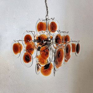 Vintage Murano-Style Glass Chandelier