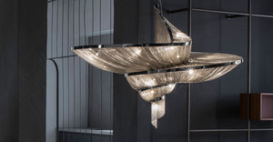 Spiral Elegance Chain Chandelier