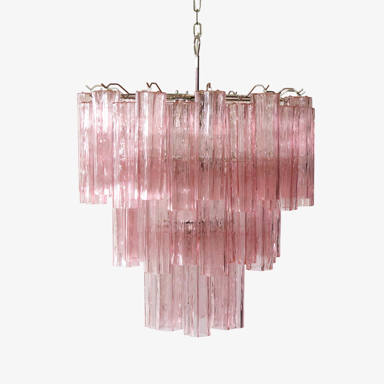 Rose Tubes Glass Chandelier