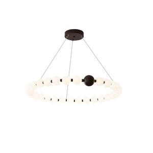 Celestial Bead Ring Chandelier