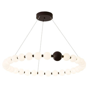 Celestial Bead Ring Chandelier