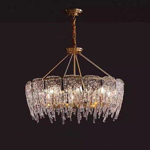 Rectangular Icicle Glass Chandelier