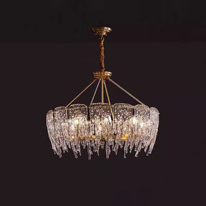 Rectangular Icicle Glass Chandelier