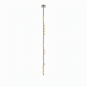 Brass Glass Drop Chandelier