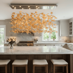 Multicolor Crystal Maple Leaf Chandelier