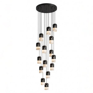 Duotone Capsule Alabaster Pendant Lamp