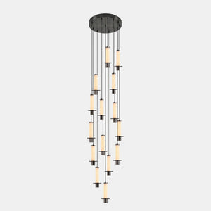 Cylindrical Plinth Alabaster Pendant Lamp