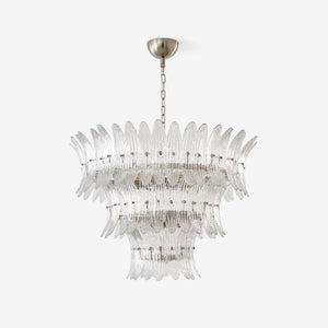 Glass Palmette Chandelier