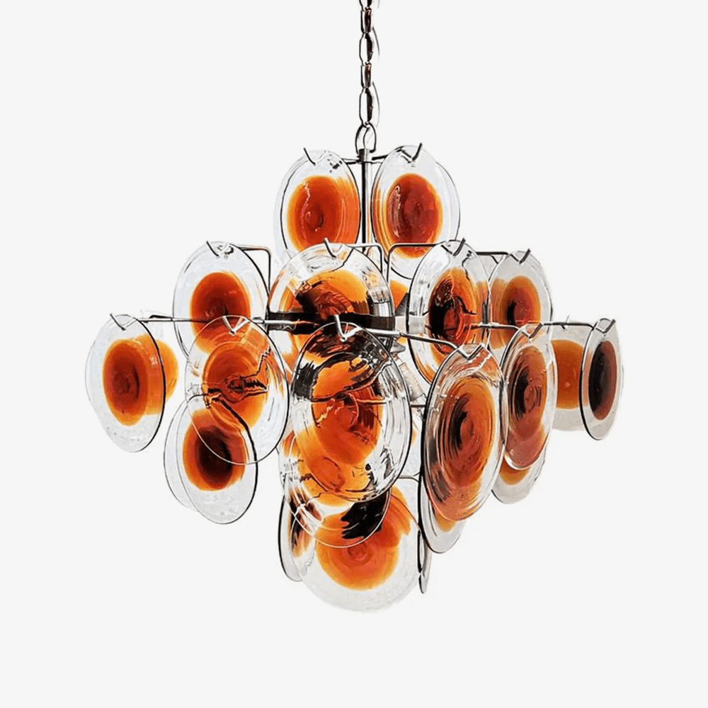 Vintage Murano-Style Glass Chandelier