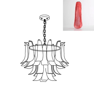 Murano Glass Leaf Chandelier