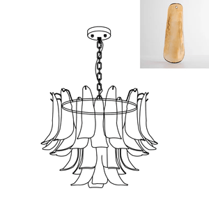 Murano Glass Leaf Chandelier