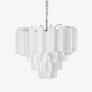Frosted Glass Cascade Chandelier