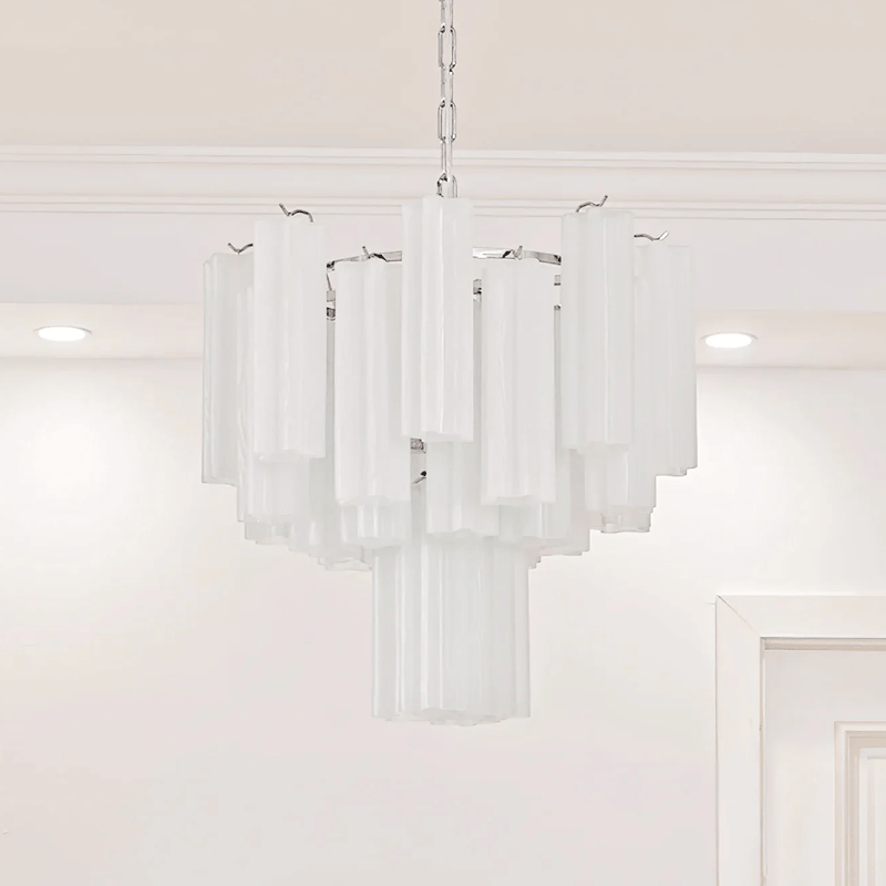Frosted Glass Tubes Chandelier – detail 23