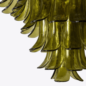 Green Petalo Chandelier