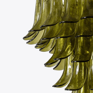 Green Petalo Chandelier