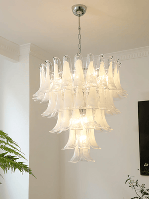 Murano Glass Leaf Chandelier