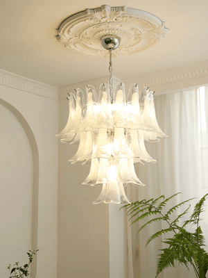 Murano Glass Leaf Chandelier