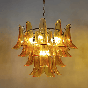 Murano Glass Leaf Chandelier