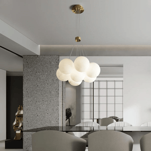 Alabaster Balls Chandelier