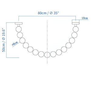 Halti Necklace Acrylic Chandelier