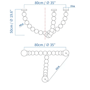 Halti Necklace Acrylic Chandelier