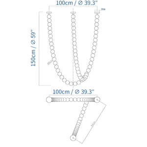 Halti Necklace Acrylic Chandelier