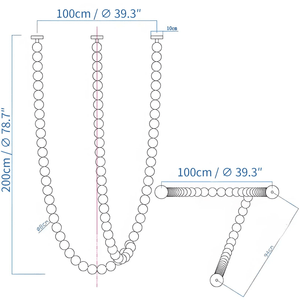 Halti Necklace Acrylic Chandelier